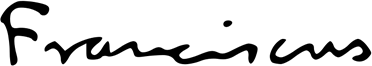 Firma del papa Francisco